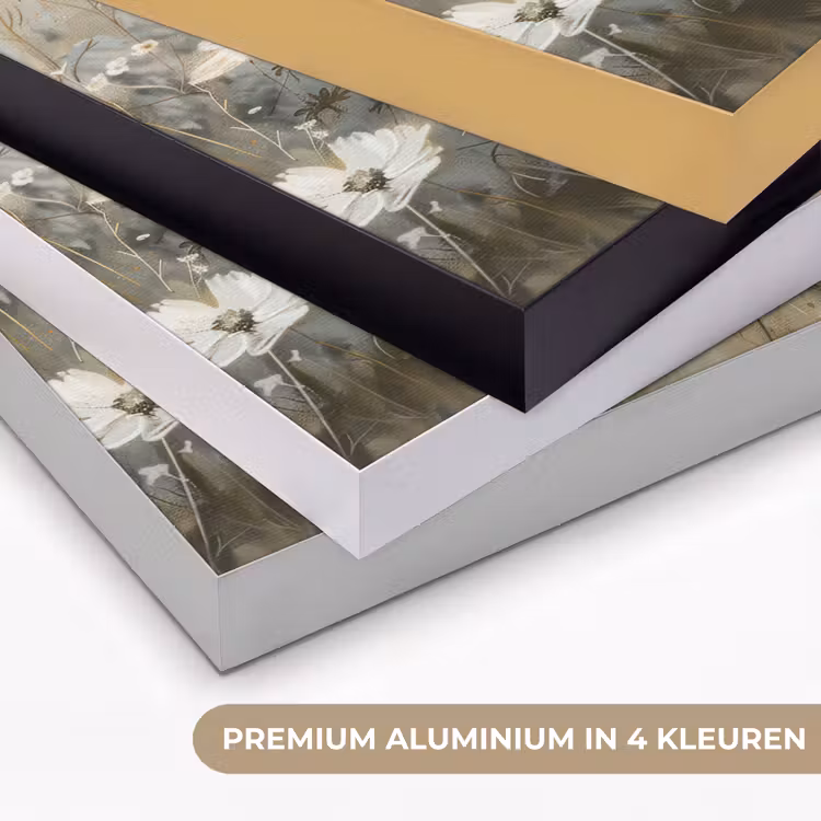 Art Frame - Bloemen - Wit - Natuur - Grijs - Modern — 2