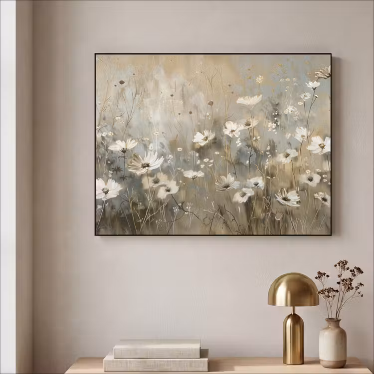 Art Frame - Bloemen - Wit - Natuur - Grijs - Modern — 5