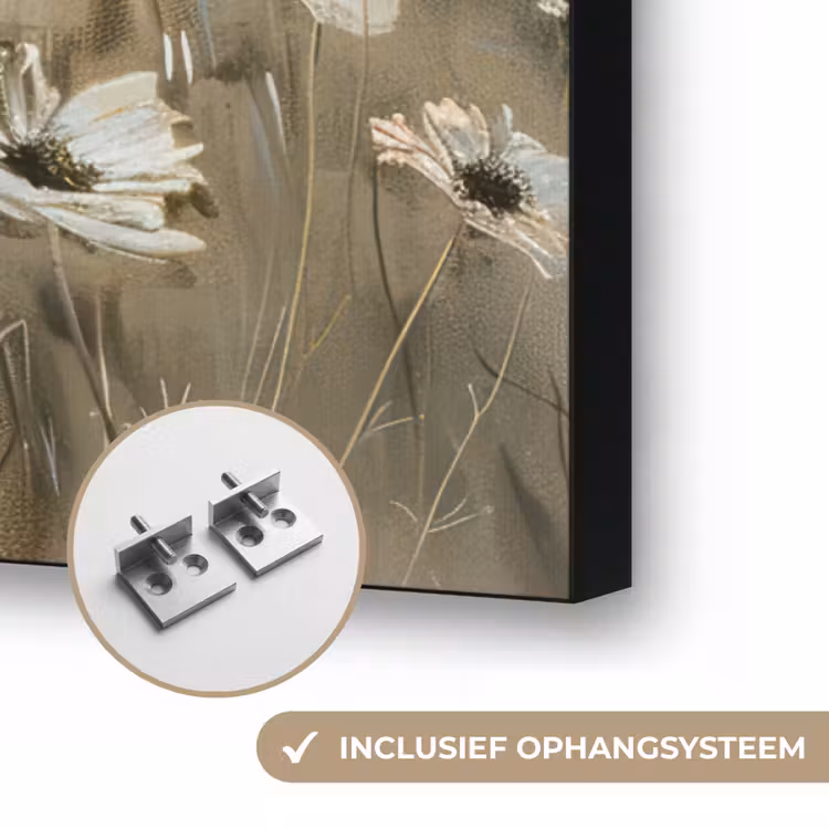 Art Frame - Bloemen - Wit - Natuur - Grijs - Modern — 6