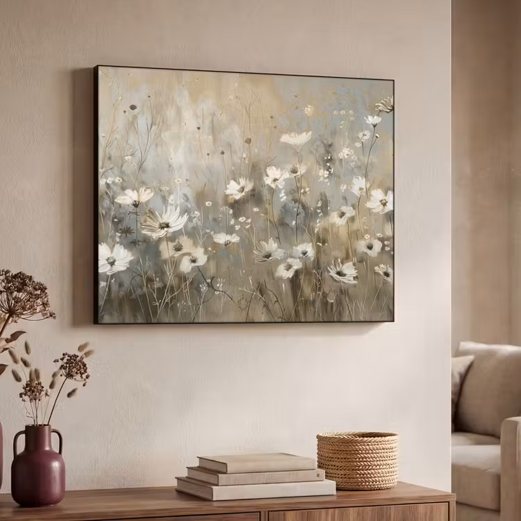 Art Frame - Bloemen - Wit - Natuur - Grijs - Modern — 7