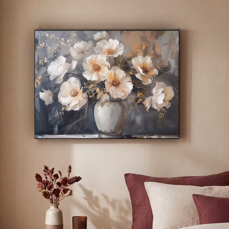 Art Frame - Bloemen - Wit - Vaas - Modern — 3