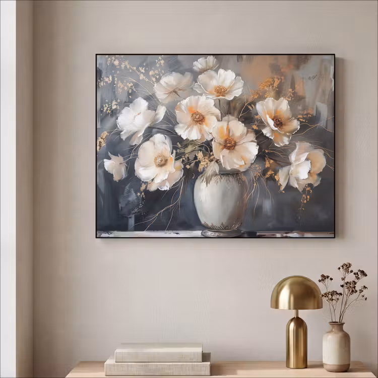 Art Frame - Bloemen - Wit - Vaas - Modern — 5