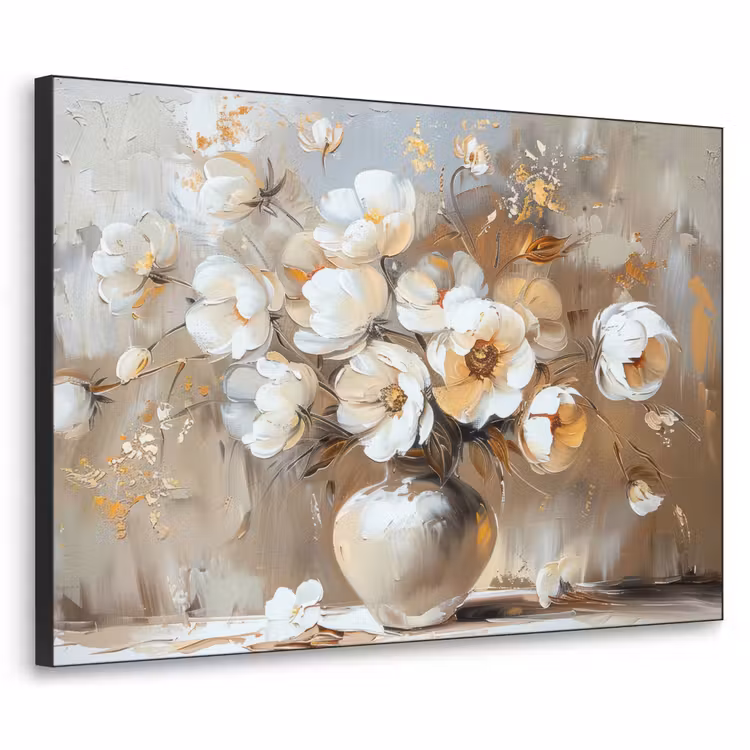 Art Frame - Vaas - Bloemen - Kunst - Goud — 1