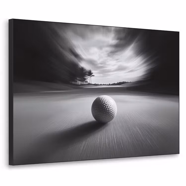 Art Frame - Golfbal - Wazig - Zwart — 1
