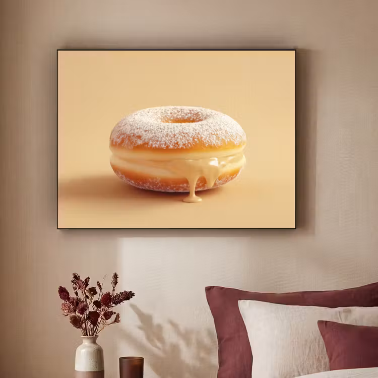 Art Frame - Donut - Romig - Poedersuiker - Beige — 3