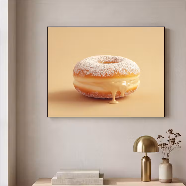 Art Frame - Donut - Romig - Poedersuiker - Beige — 5