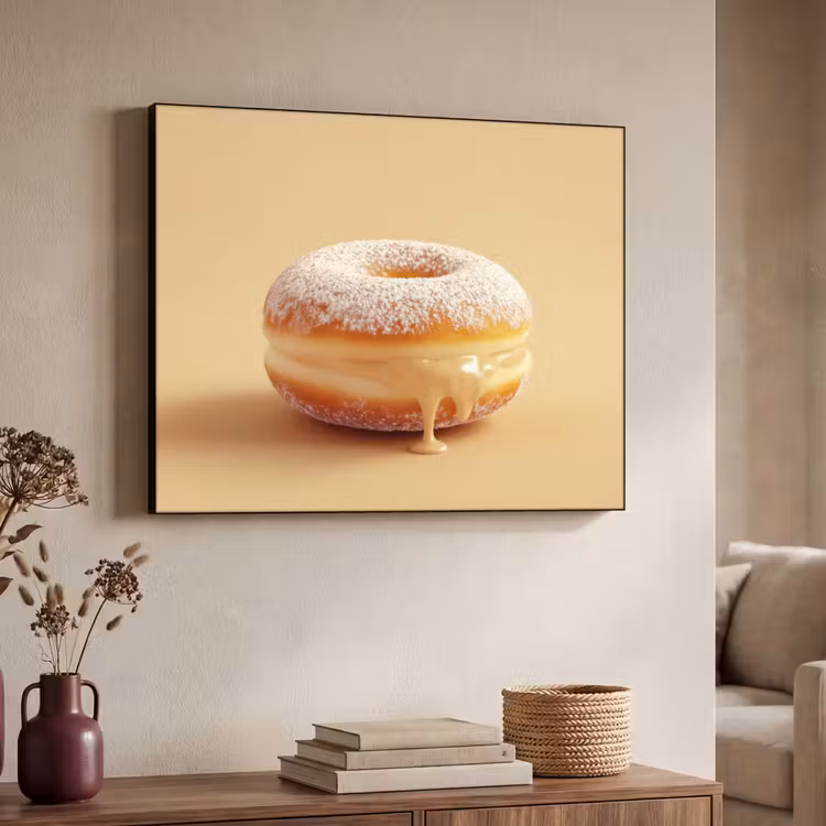 Art Frame - Donut - Romig - Poedersuiker - Beige — 7