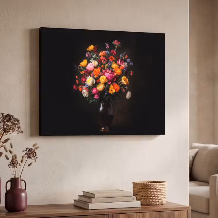 Art Frame - Kleurrijk - Boeket - Vaas - Donkerbruin — 7