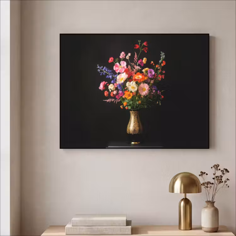 Art Frame - Kleurrijk - Boeket - Vaas - Goud — 5