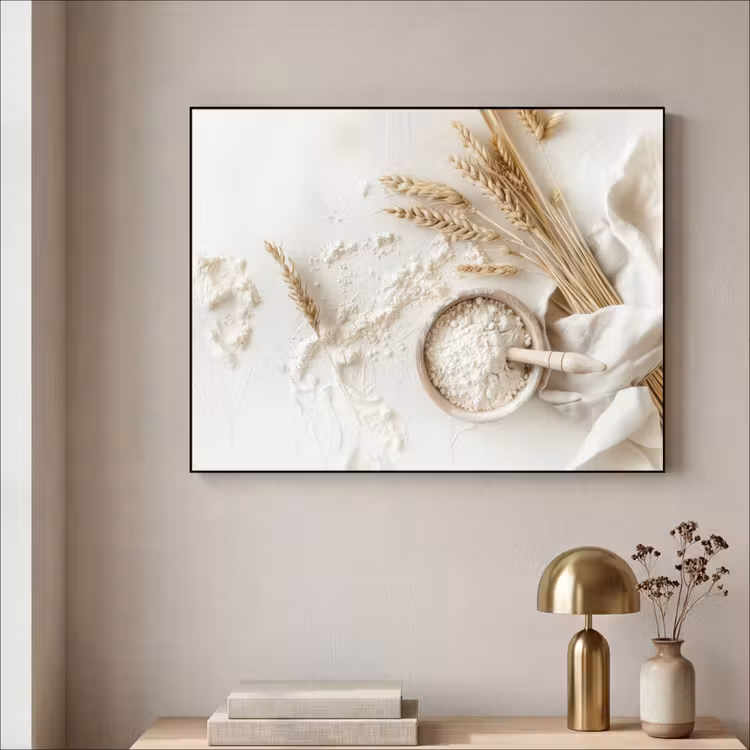 Art Frame - Bloem - Hout - Tarwe — 5