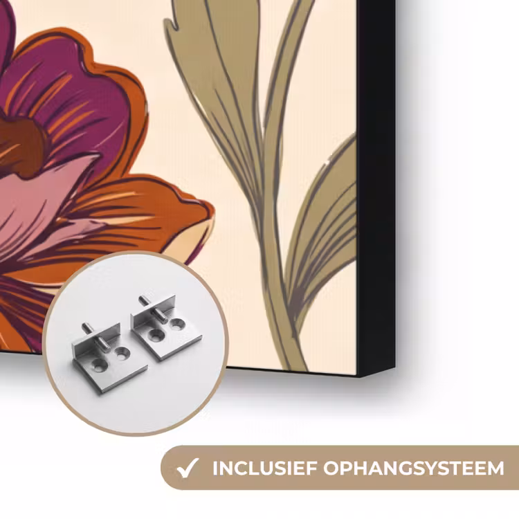 Art Frame - Bloemen - Patroon - Natuur - Modern - Paars — 6