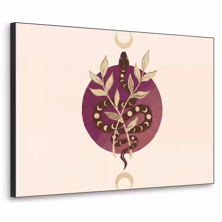 Art Frame - Dieren - Slang - Maan - Mystiek - Abstract — 1