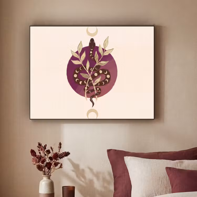 Art Frame - Dieren - Slang - Maan - Mystiek - Abstract — 3