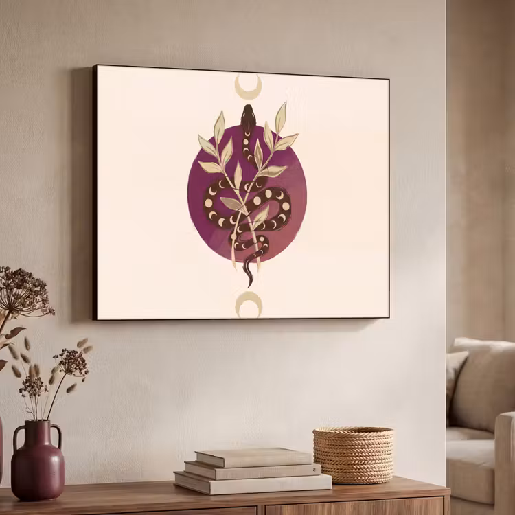 Art Frame - Dieren - Slang - Maan - Mystiek - Abstract — 7
