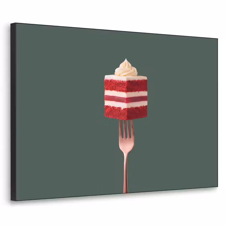 Art Frame - Cake - Vork - Rood — 1