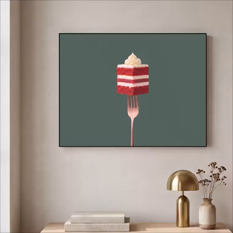 Art Frame - Cake - Vork - Rood — 5