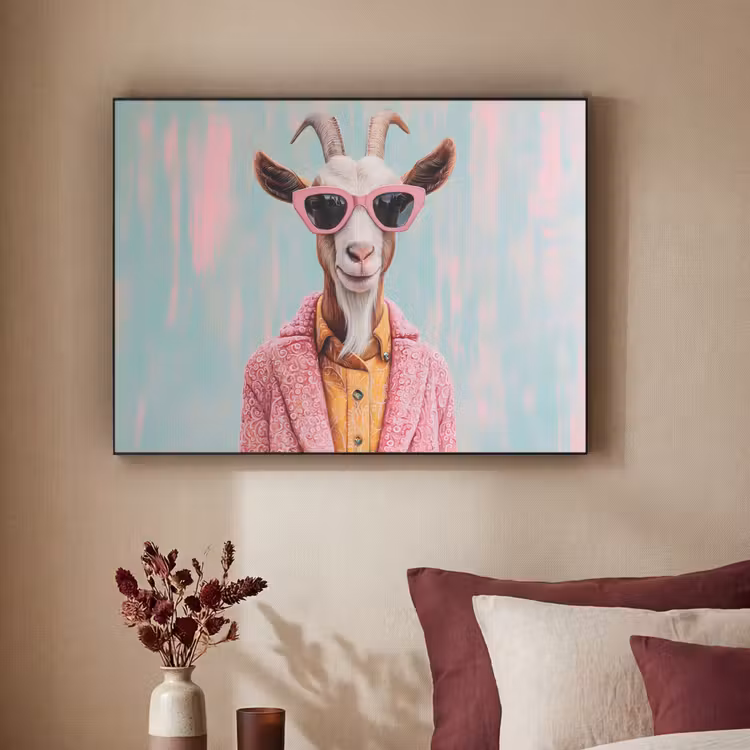 Art Frame - Zonnebril - Roze - Geit - Horen — 3