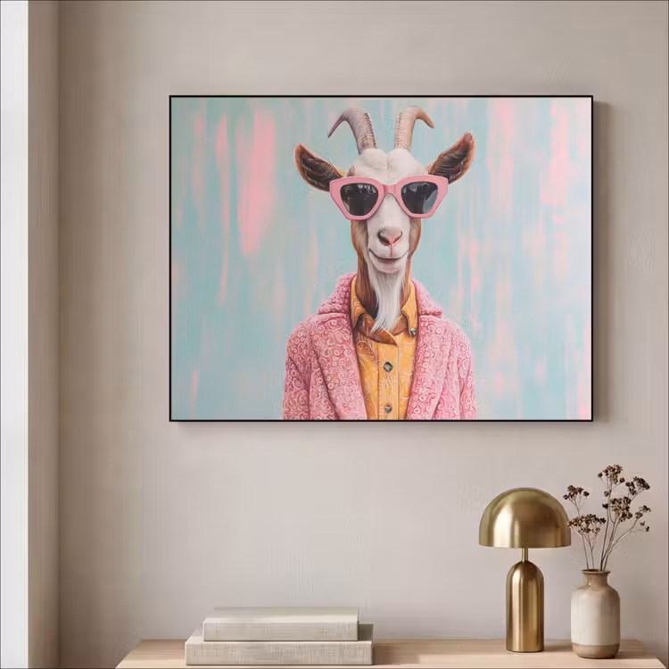 Art Frame - Zonnebril - Roze - Geit - Horen — 5