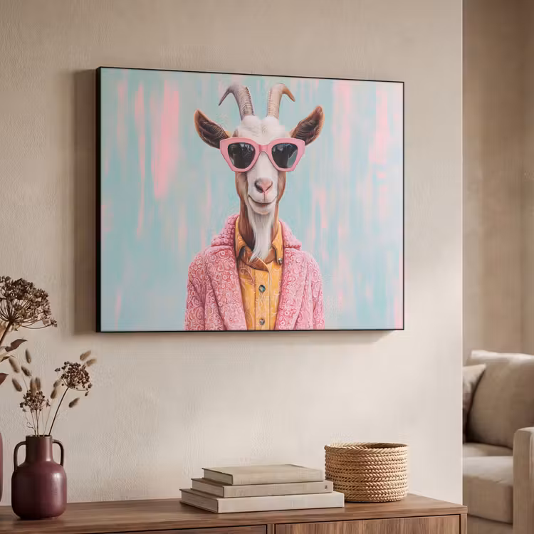 Art Frame - Zonnebril - Roze - Geit - Horen — 7