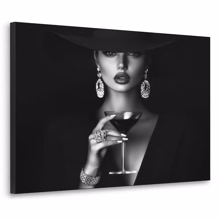 Art Frame - Vrouw - Cocktail - Chic — 1