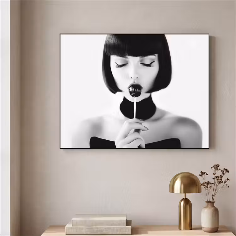 Art Frame - Vrouw - Lolly - Zwart - Wit — 5