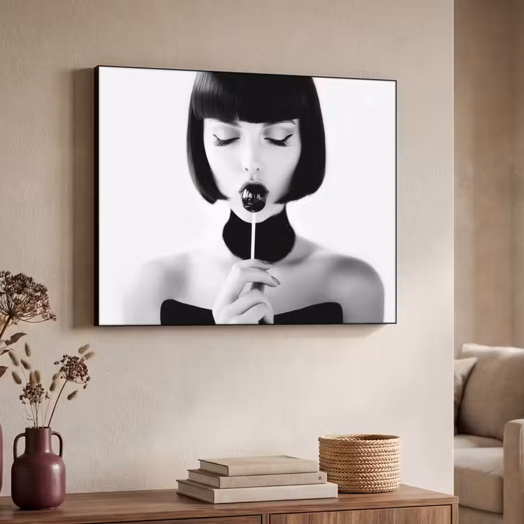 Art Frame - Vrouw - Lolly - Zwart - Wit — 7