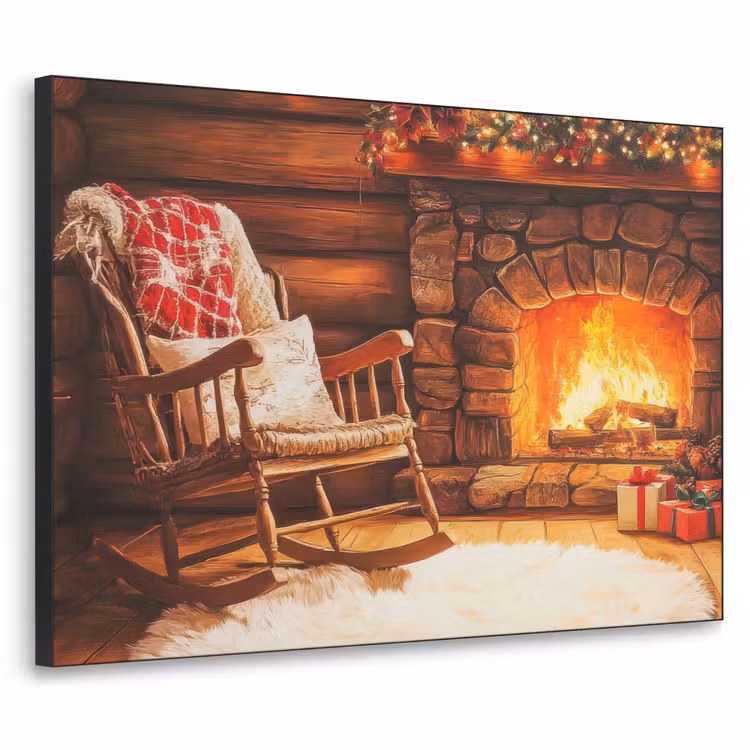 Art Frame - Winter - Kerst - Huis - Openhaard — 1