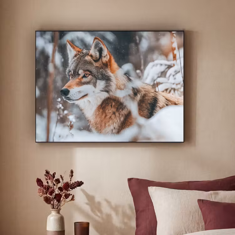Art Frame - Wolf - Sneeuw - Winter - Dieren - Natuur - Sneeuw — 3