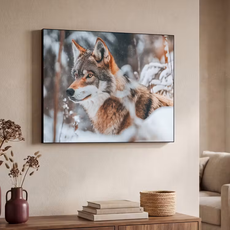 Art Frame - Wolf - Sneeuw - Winter - Dieren - Natuur - Sneeuw — 7