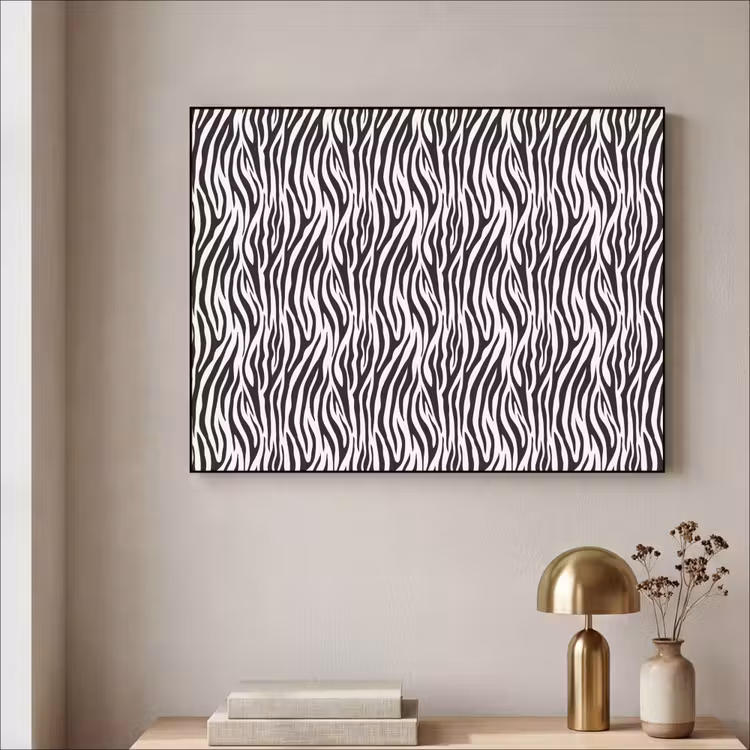 Art Frame - Zwart - Wit - Zebra - Patroon — 5