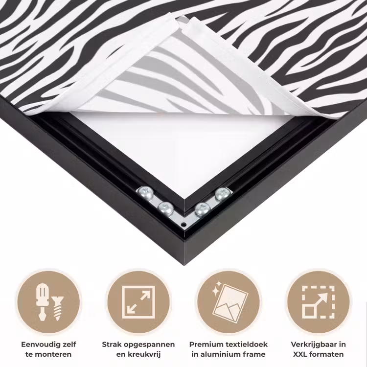 Art Frame - Zwart - Wit - Zebra - Patroon — 8