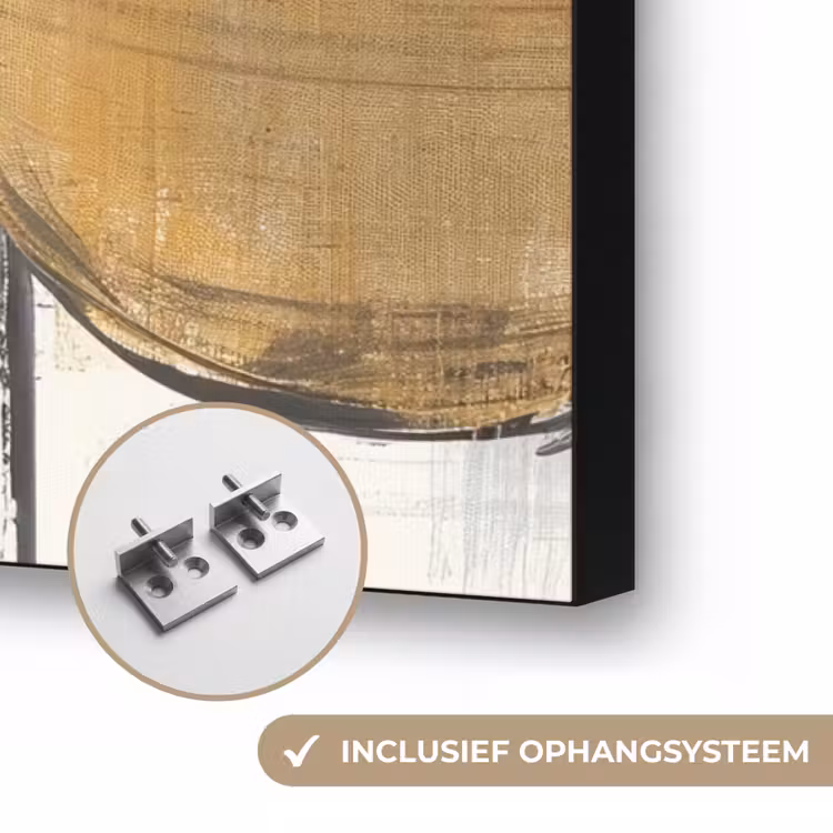Art Frame - Vormen - Penseelstreken - Abstract - Goud — 6