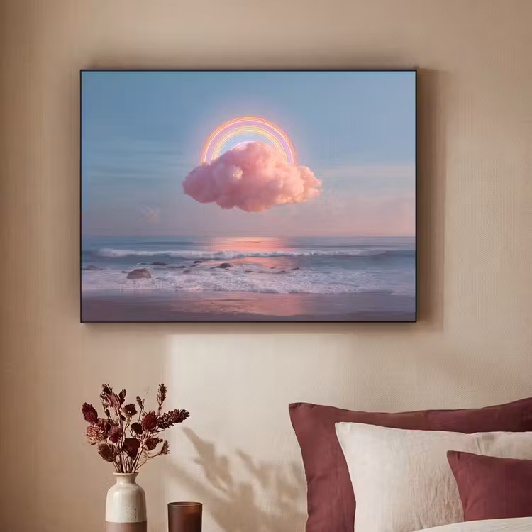 Art Frame - Wolk - Regenboog - Zee — 3