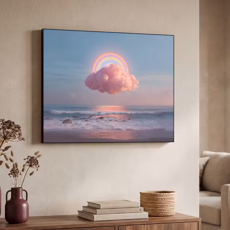 Art Frame - Wolk - Regenboog - Zee — 7
