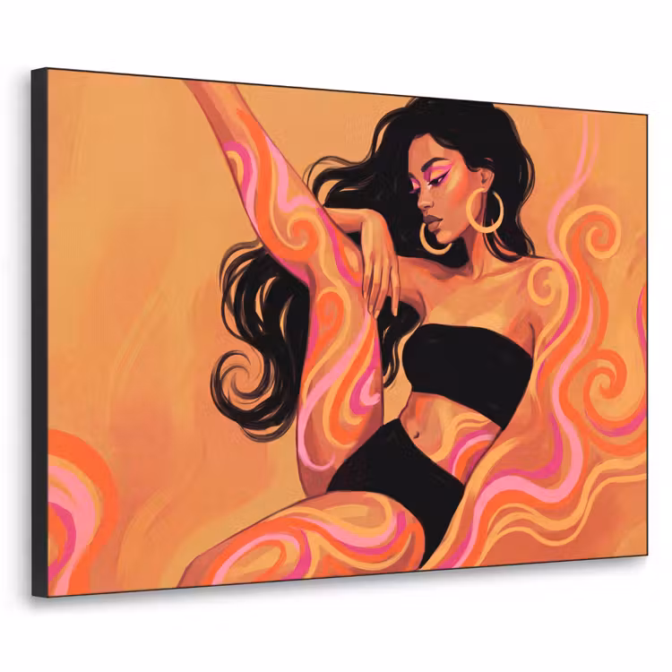 Art Frame - Vrouw - Portret - Abstract - Modern - Kleurrijk — 1