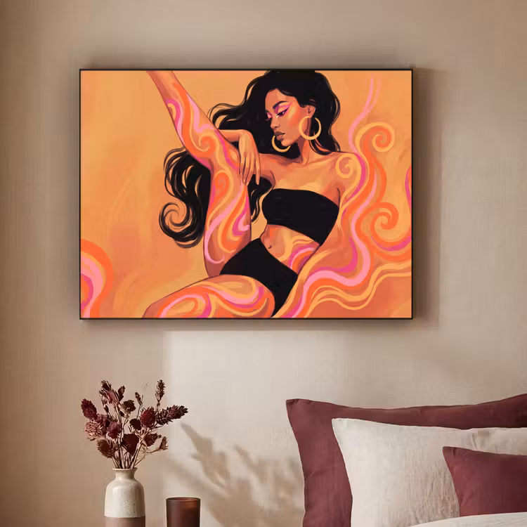 Art Frame - Vrouw - Portret - Abstract - Modern - Kleurrijk — 3