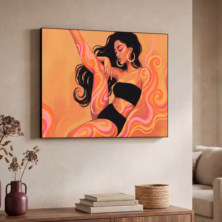 Art Frame - Vrouw - Portret - Abstract - Modern - Kleurrijk — 7