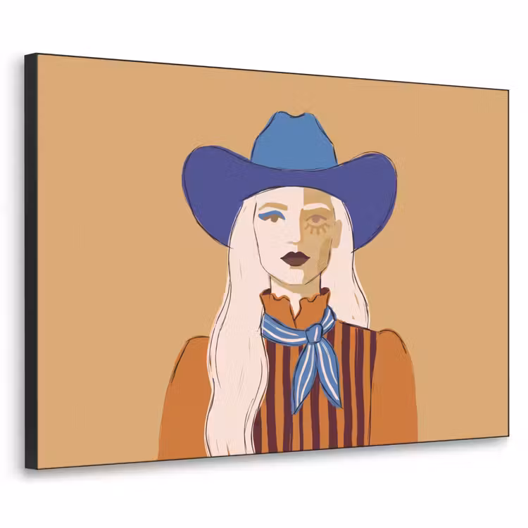 Art Frame - Vrouw - Portret - Abstract - Kleurrijk - Modern — 1