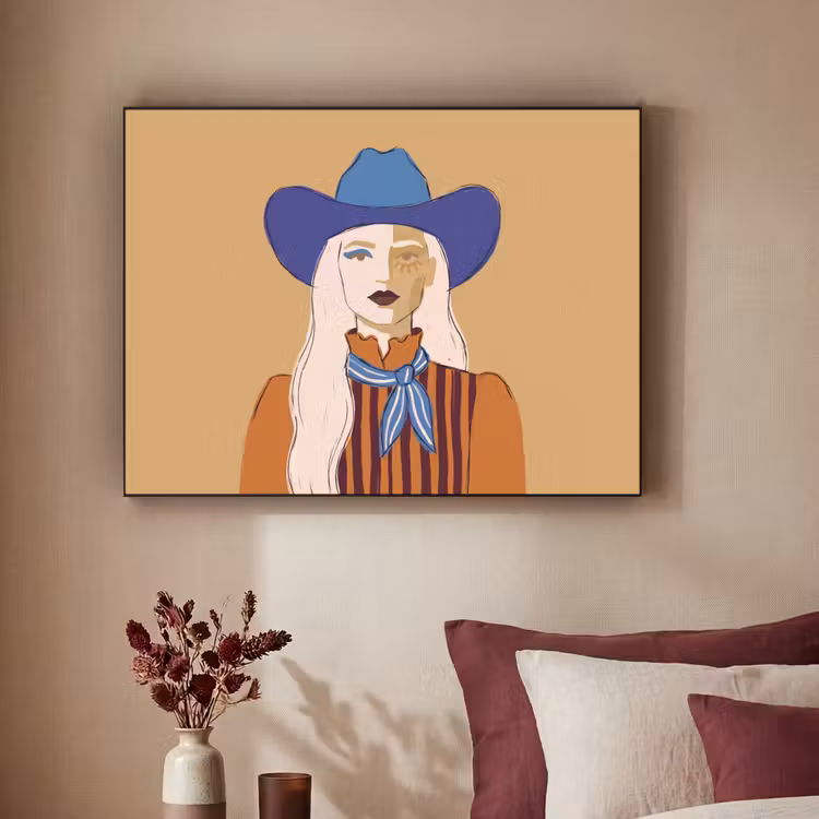 Art Frame - Vrouw - Portret - Abstract - Kleurrijk - Modern — 3