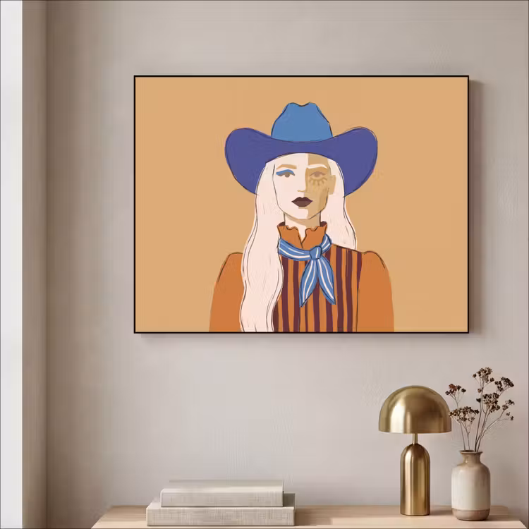 Art Frame - Vrouw - Portret - Abstract - Kleurrijk - Modern — 5