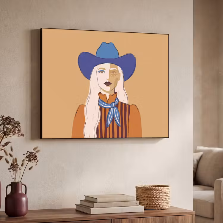 Art Frame - Vrouw - Portret - Abstract - Kleurrijk - Modern — 7