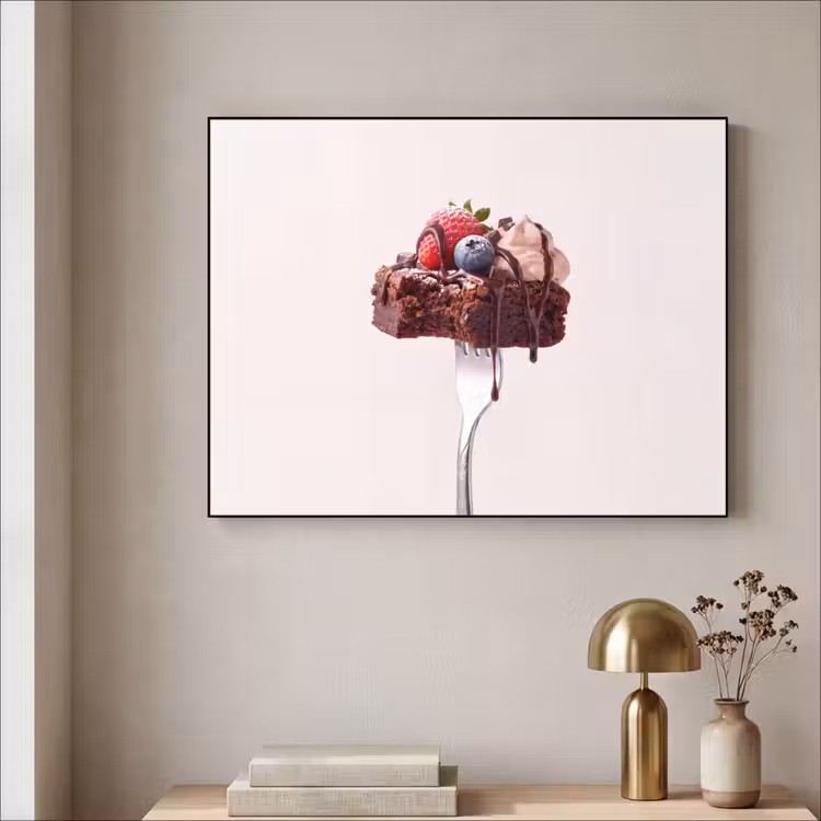 Art Frame - Vork - brownie - aardbei — 5