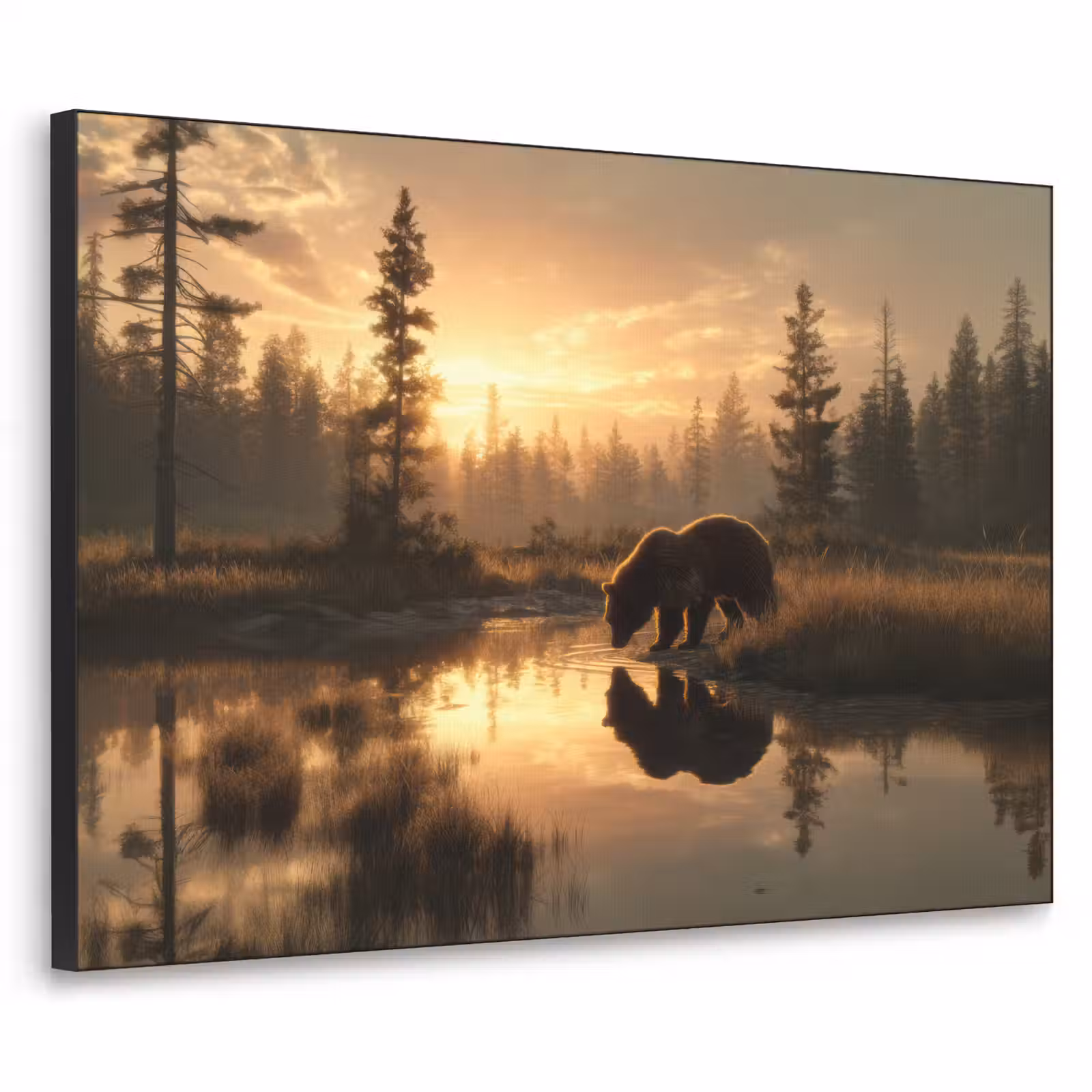 Art Frame - Beer - water - Bos - Ochtendlicht — 1