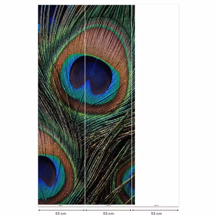 Behang - Pauwenveren - Klassiek - Groen — 6