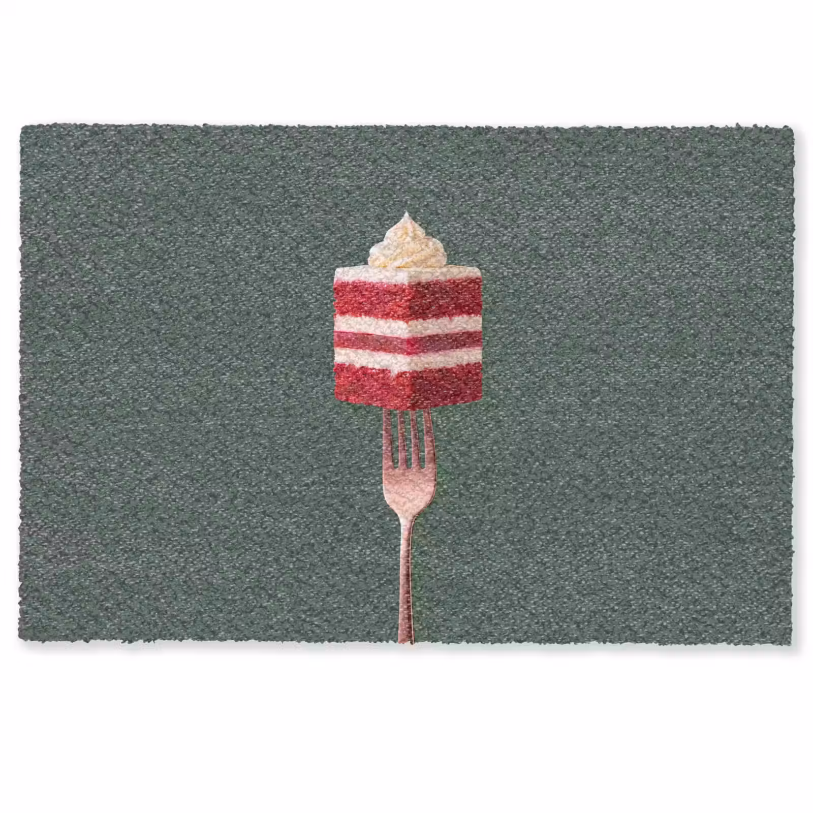 Deurmat - Cake - Vork - Rood — 1