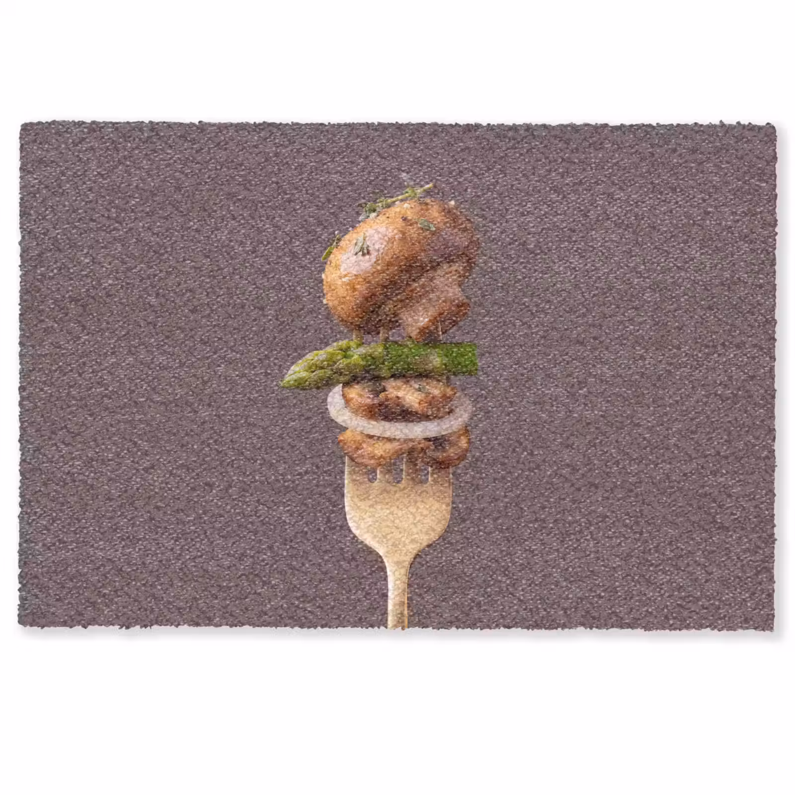 Deurmat - Eten - Gestapeld - Vork — 1