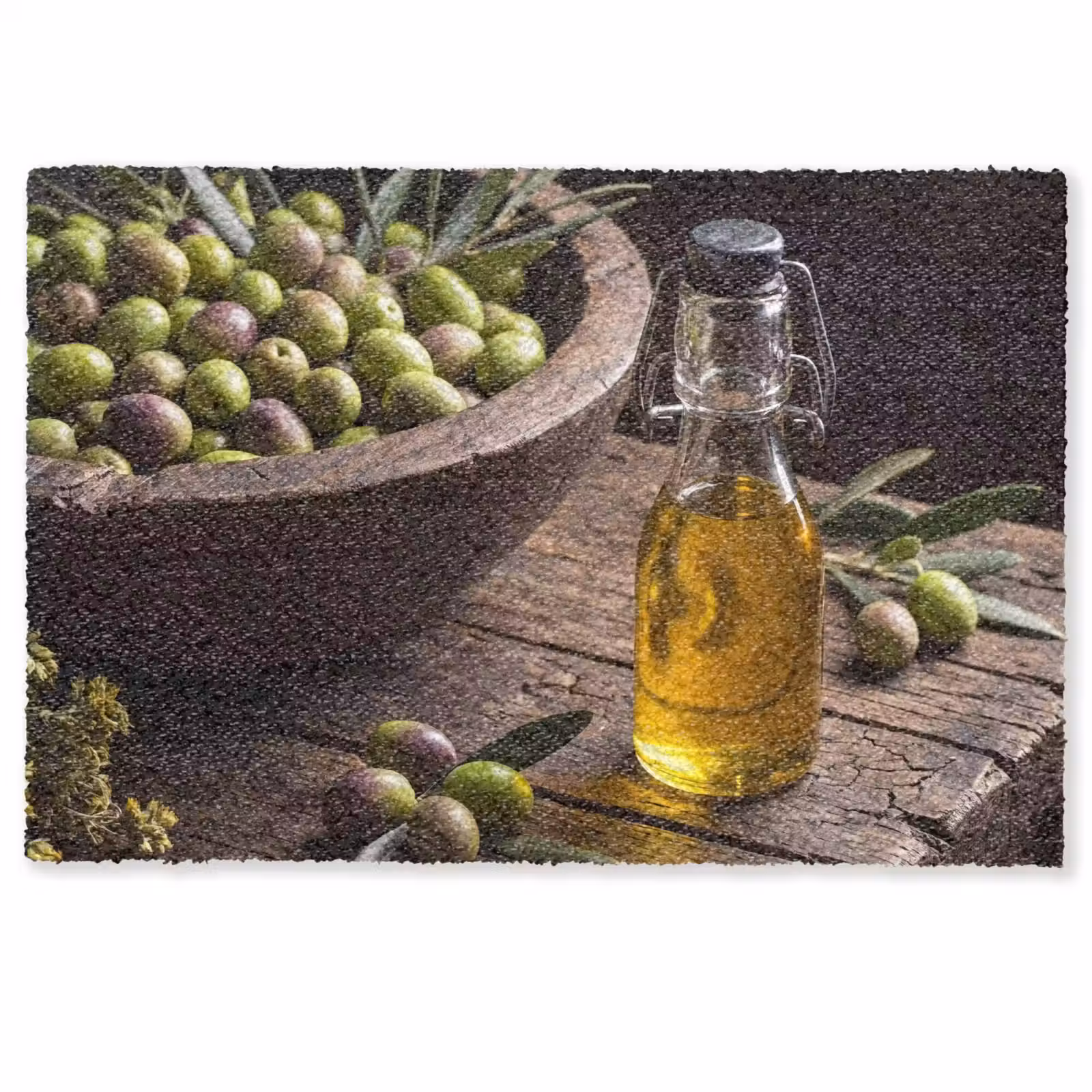 Deurmat - Olijven - Eten - Rustiek — 1