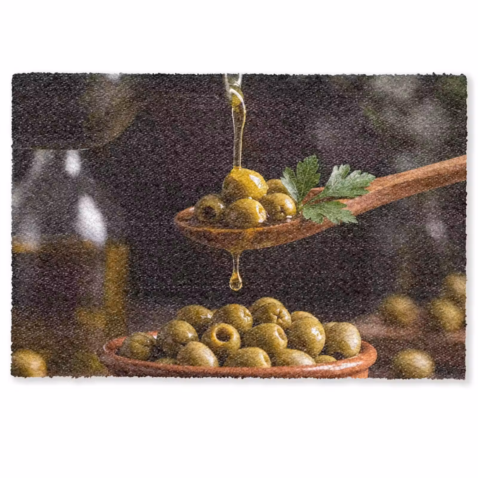 Deurmat - Olijven - Olijfolie - Eten — 1