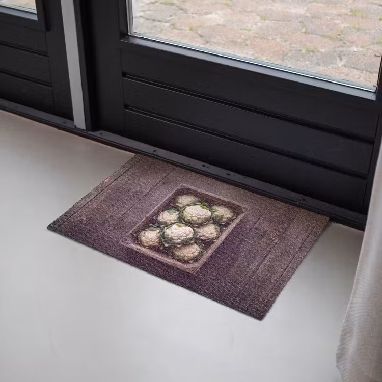 Deurmat - Bloemkool - Houten kist — 2