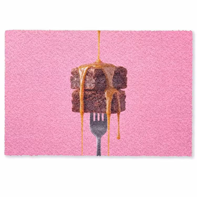 Deurmat - Brownie - Karamel - Eten — 1